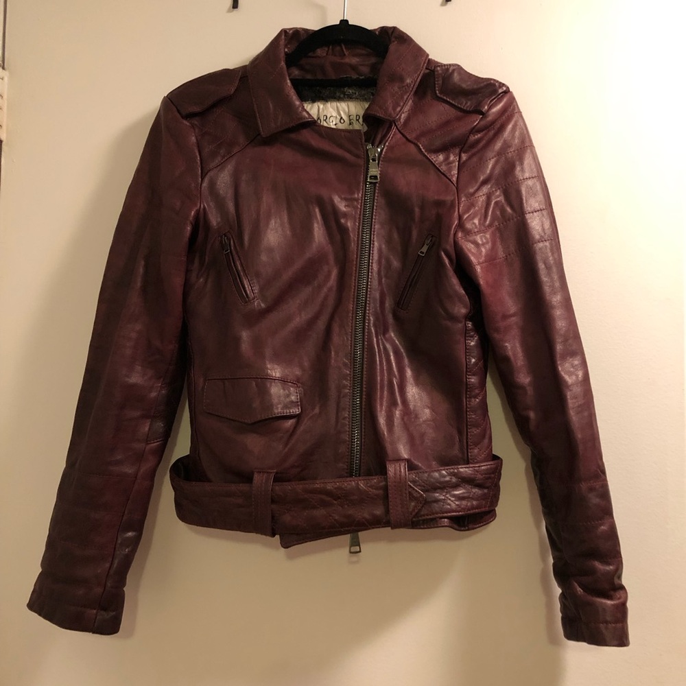 Giorgio Brato Quilted Leather Jacket Sz 42